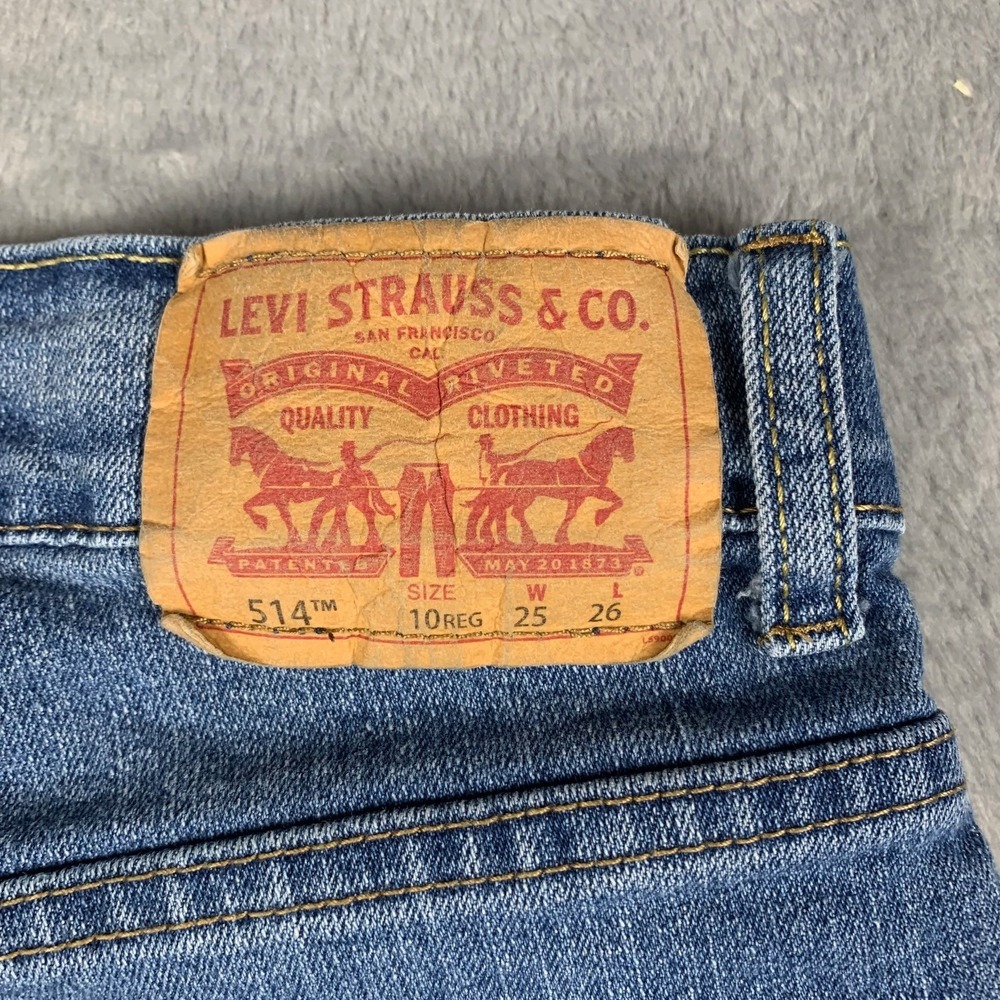Levi's 514 Performance Straight Jeans Kids Boys Size 10 Regular W25 L26 - Picture 8 of 9